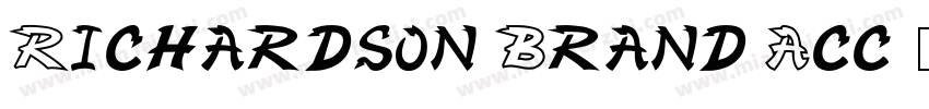 Richardson Brand Acc字体转换